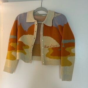 Sunset cardigan indie/hipster